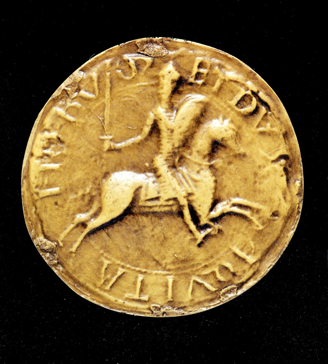 The Counterseal of Louis VII of France, Representing Him on Horseback by Unknown artist