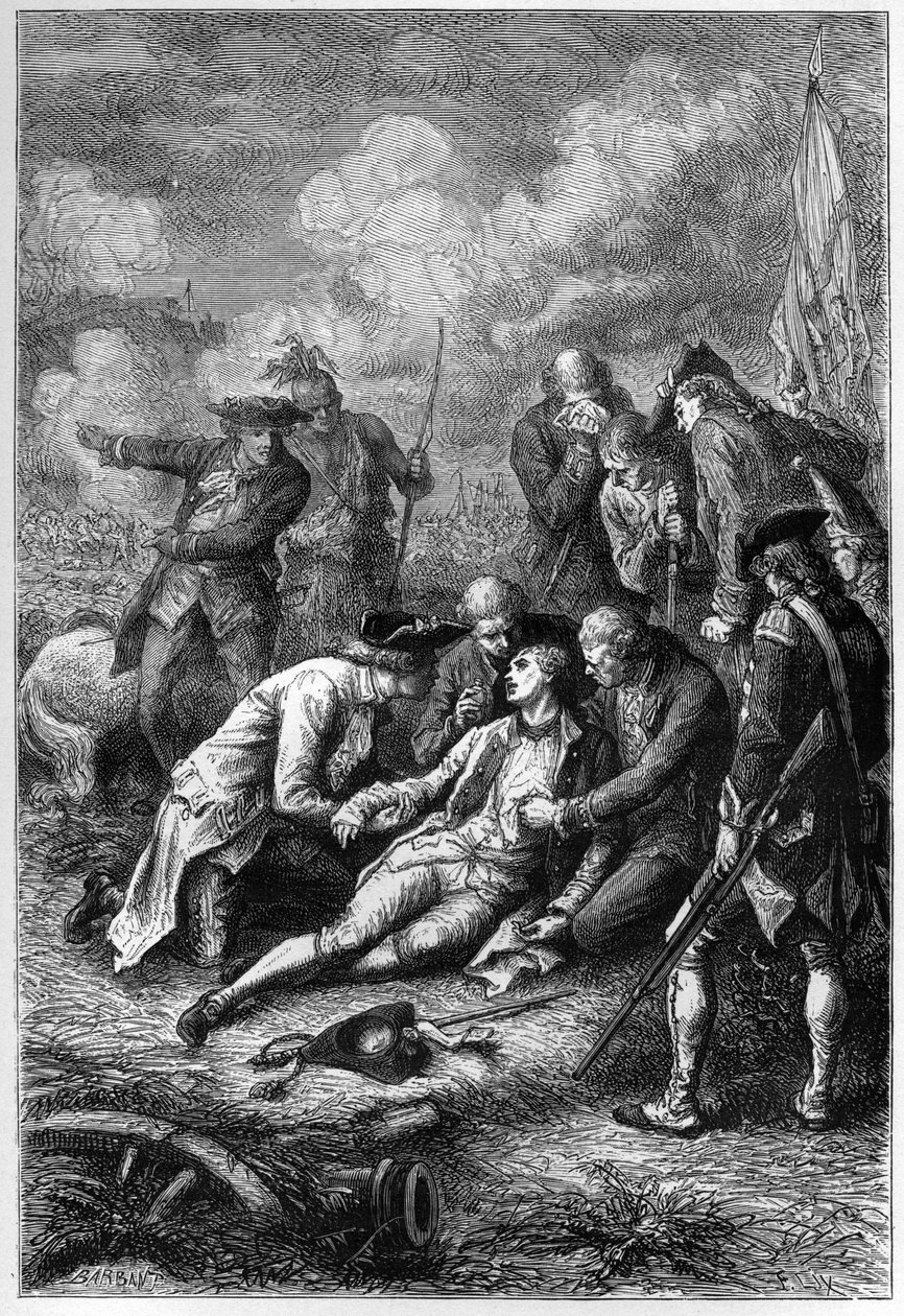 The Death of James Wolfe (1727-1759) on the Plains of Abraham, Quebec by Unknown artist