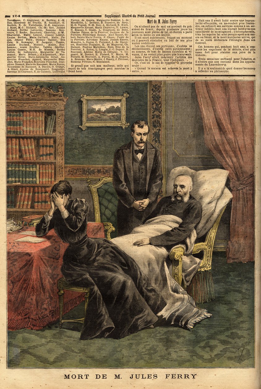 The Death of Jules Ferry by Unknown artist