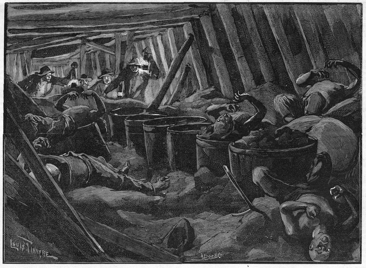 The disaster of Saint-Etienne on July 3 by Unknown artist