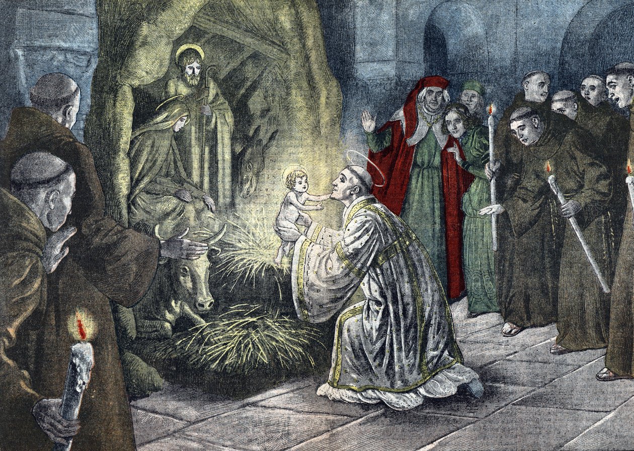 The First Nativity Scene Created by St. Francis of Assisi, Greccio, Italy by Unknown Artist
