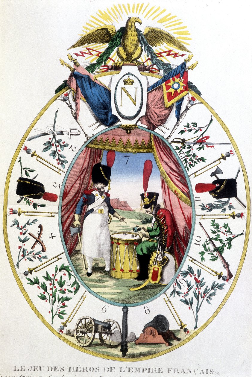 The game of the heroes of the French Empire by Unknown artist