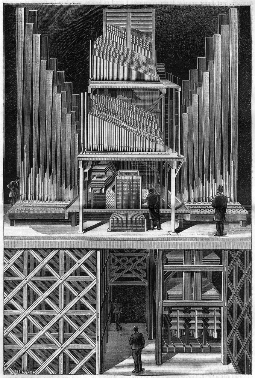 The Great Organ of Crystal Palace in London by Unknown artist
