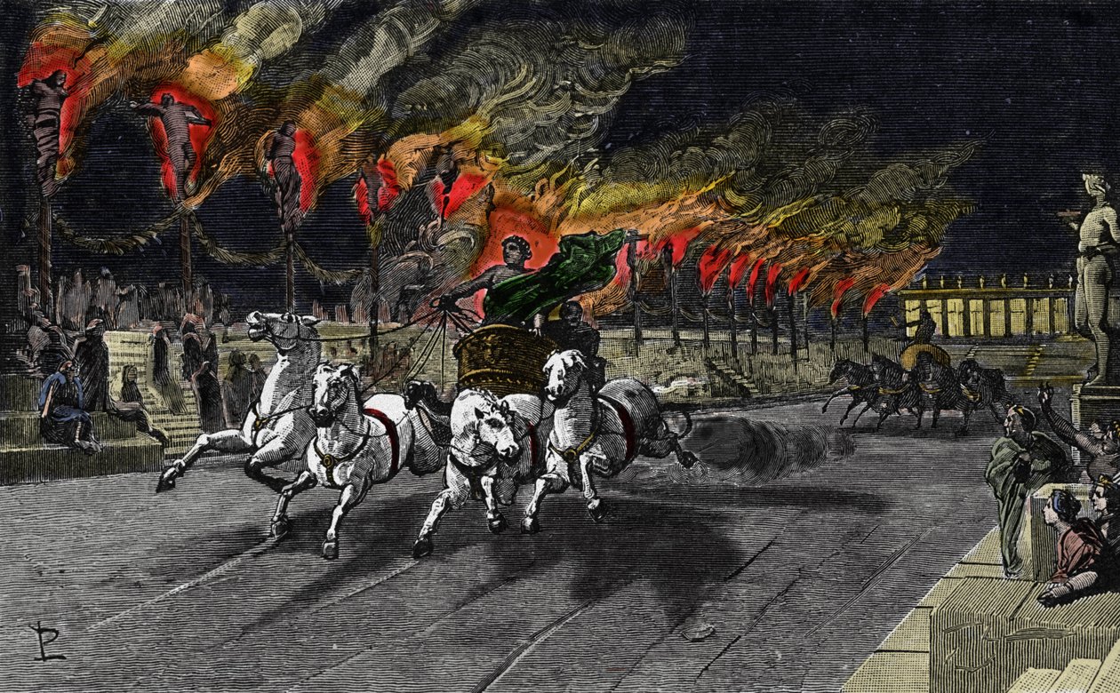 The human torch of Nero (37-68) in the circus by Unknown artist
