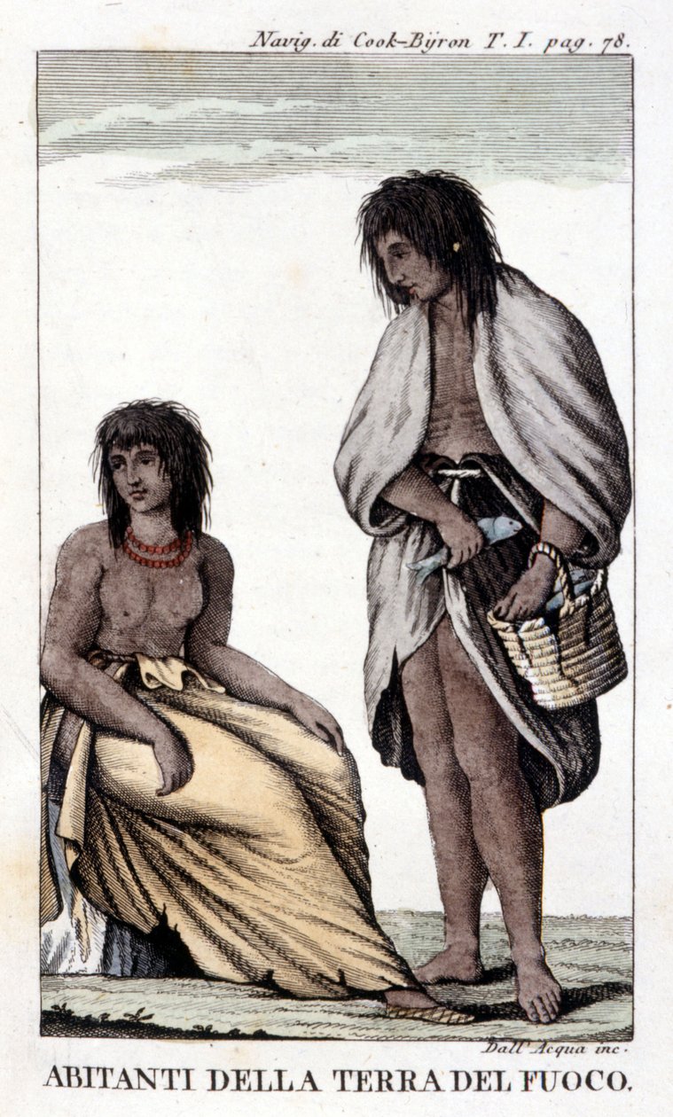 The inhabitants of Tierra del Fuego, Chile by Unknown artist