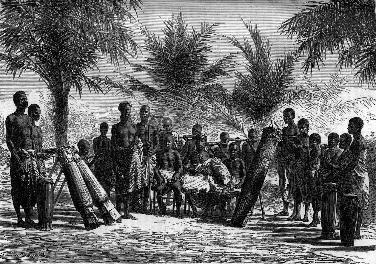 The King of Grand Bassam Surrounded by His Court by Unknown artist