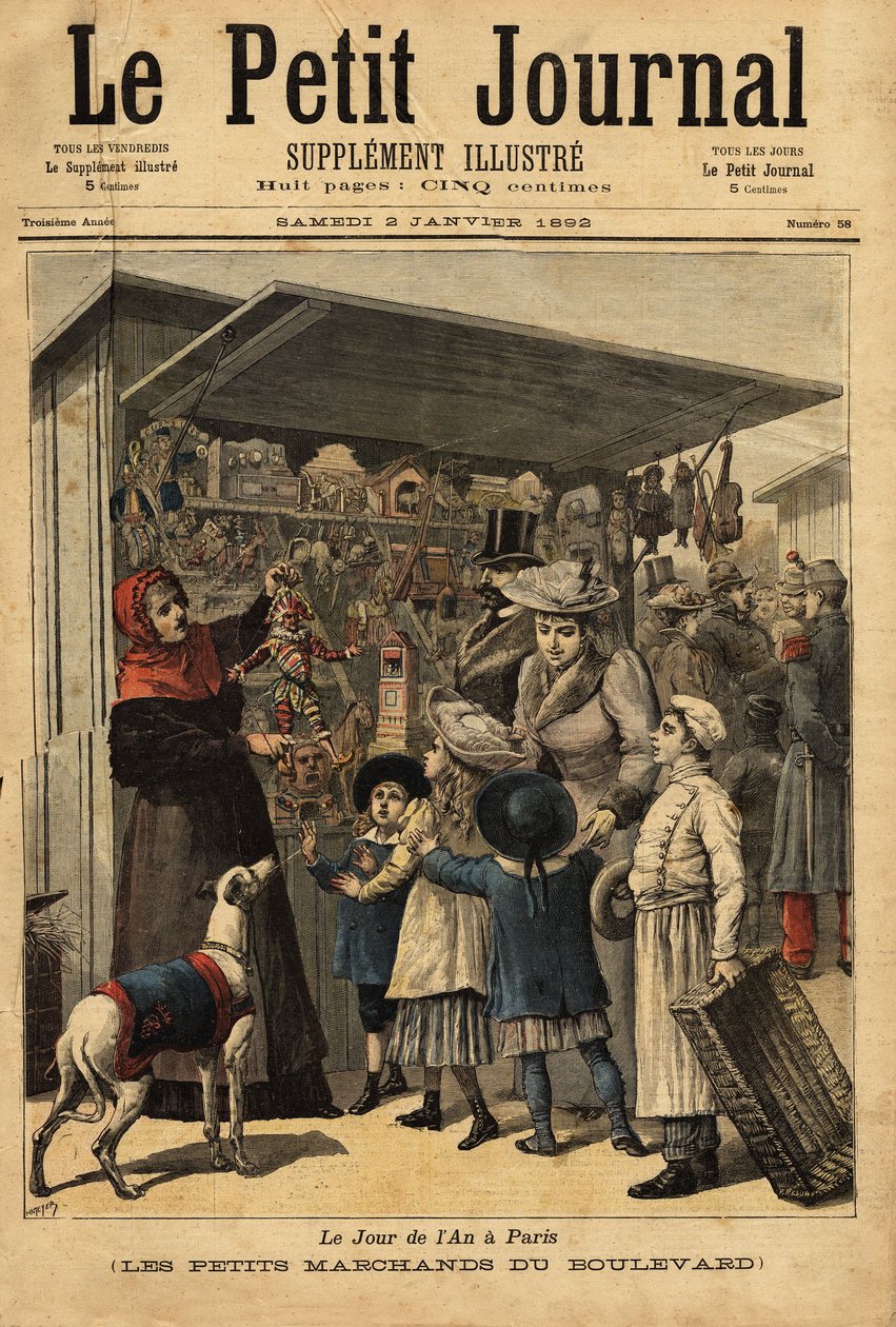 The Merchants and Their Boulevard Displays on New Year