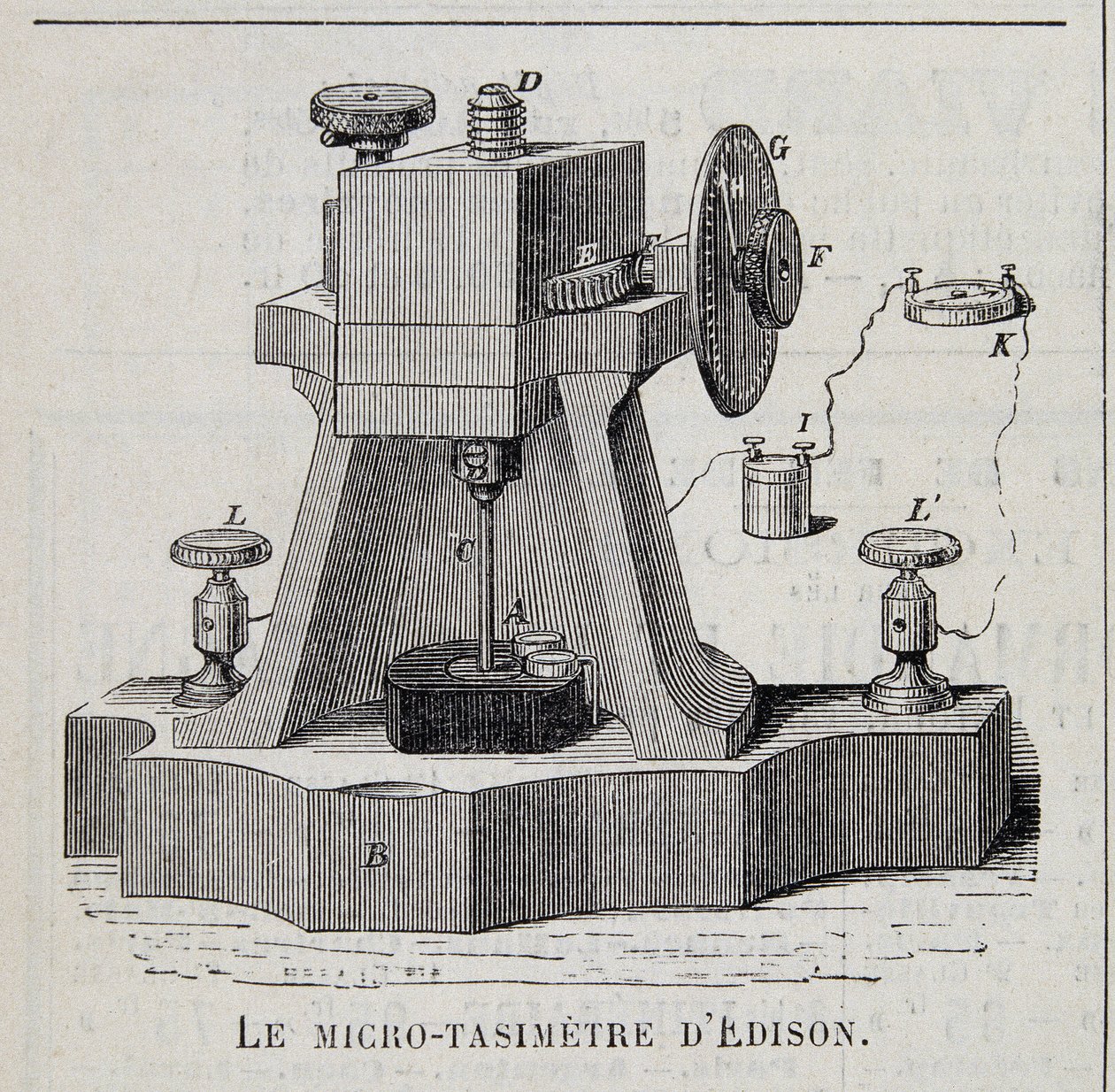The micro-tasimeter of Edison by Unknown artist
