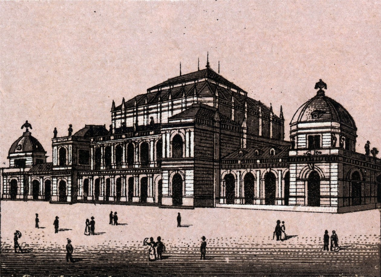 The new stock exchange in Frankfurt, Germany by Unknown artist