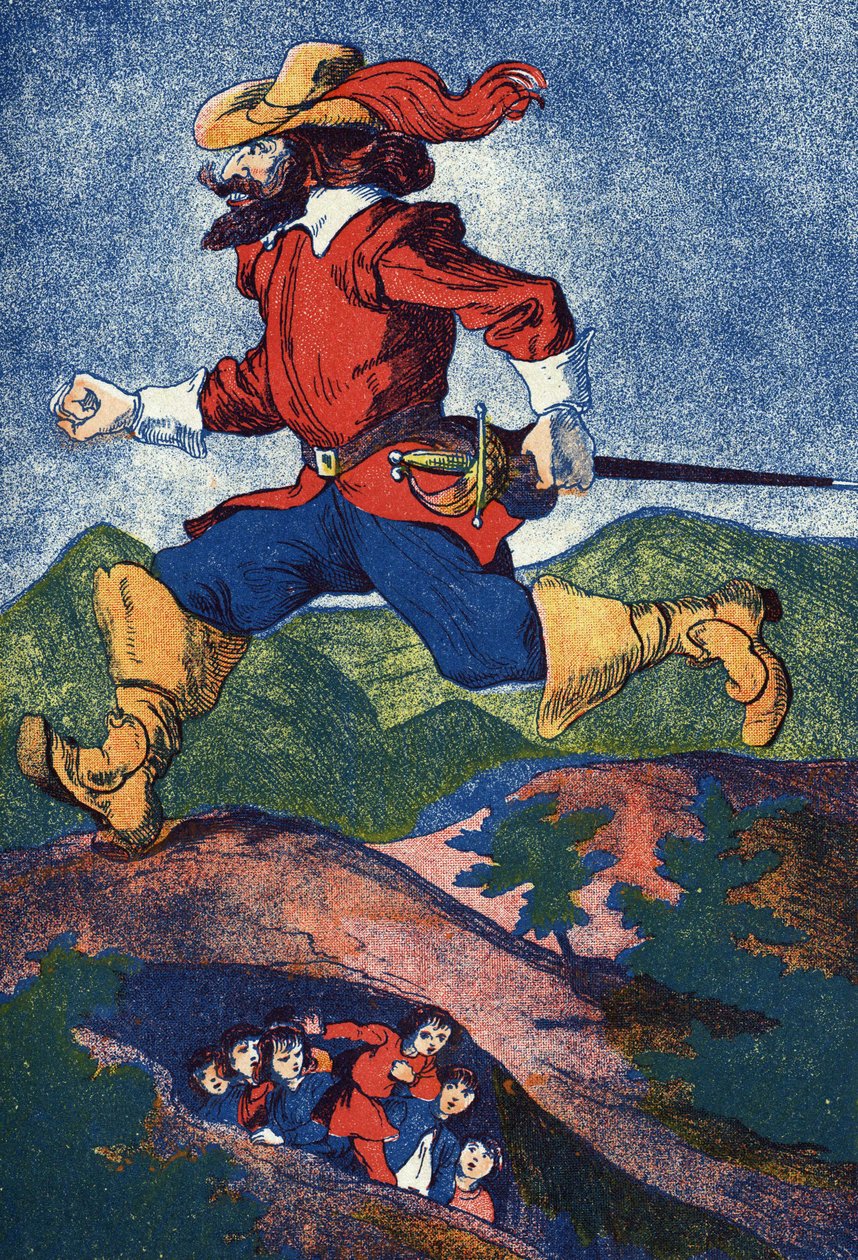 The Ogre is Looking for Children. Illustration for 