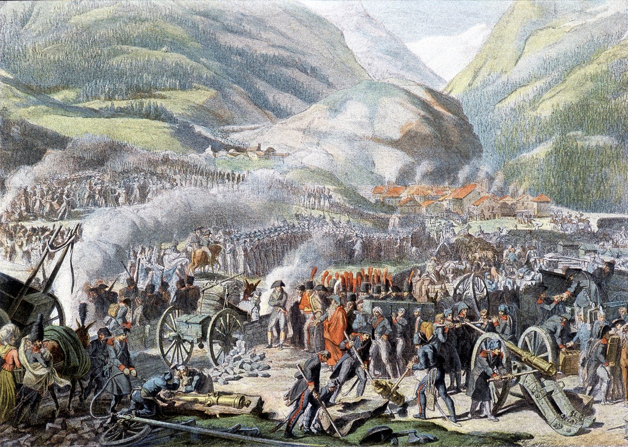 The passage of Mount St Bernard by the Napoleonic army on 16 May 1800 by Unknown artist
