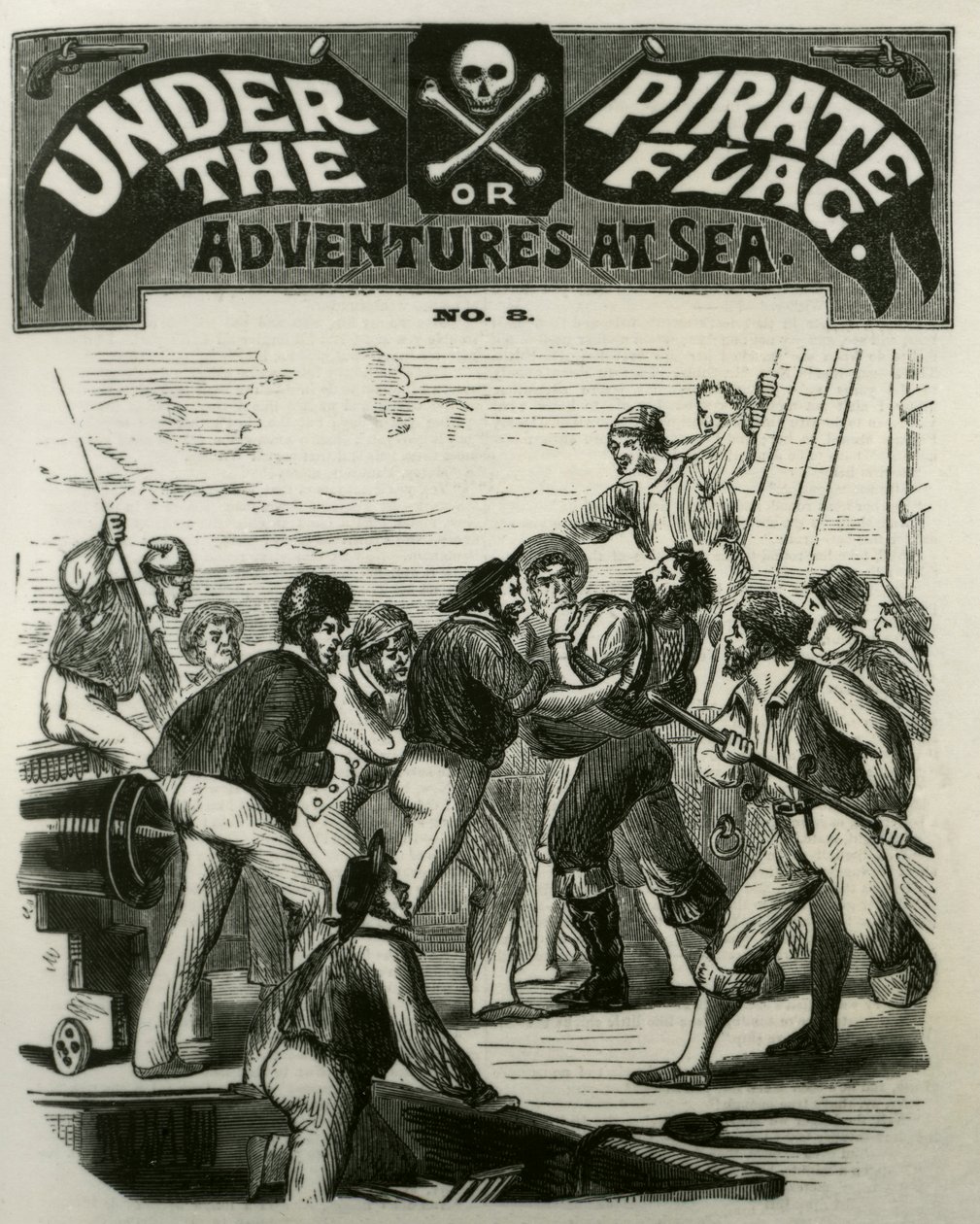 The pirates take vengeance upon Gibbs by Unknown artist