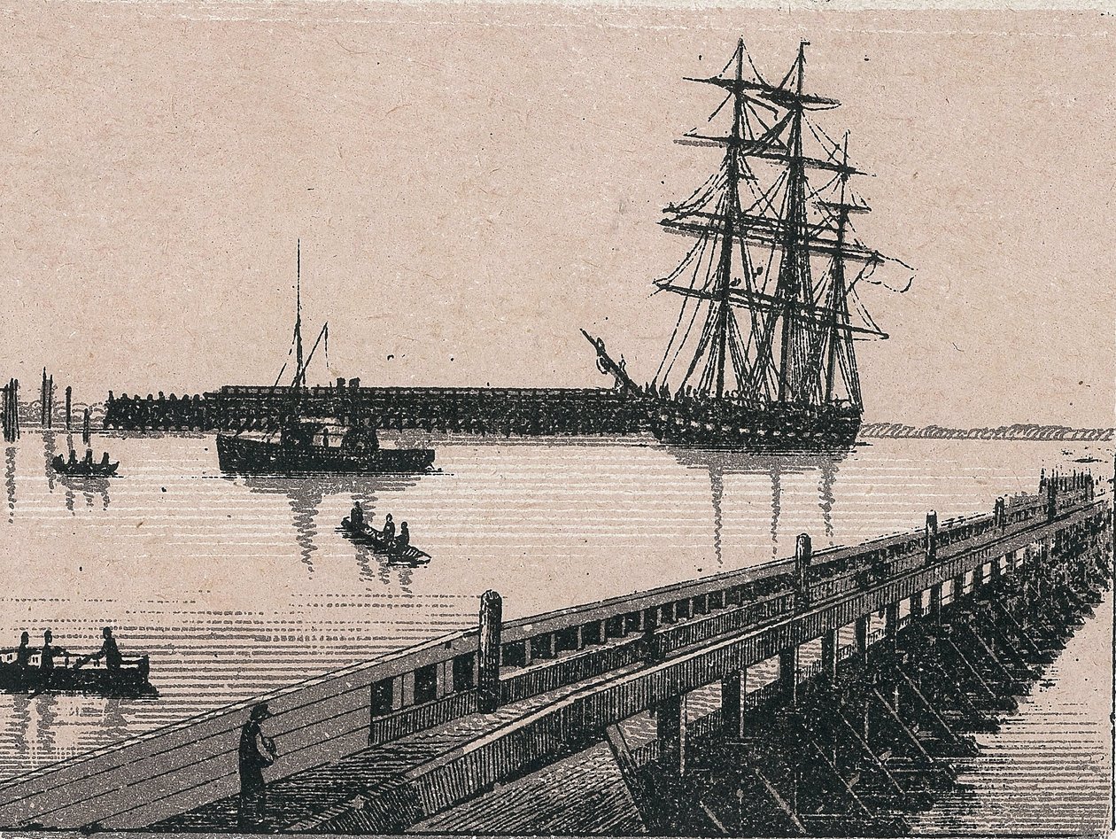 The port of the city of Calais in 