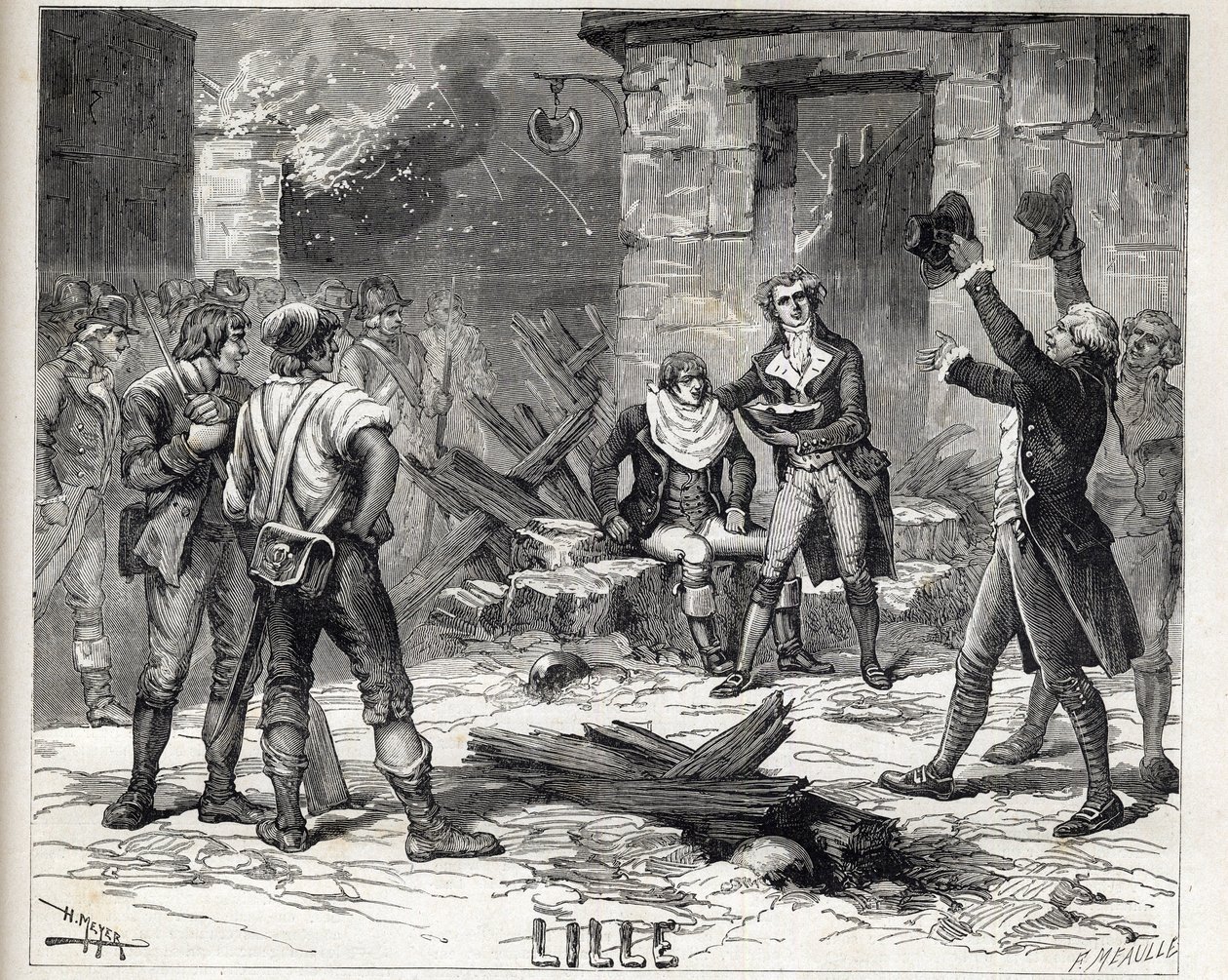The shaving dish of Lille. An episode from the Siege of Lille in 1792 during the French Revolutionary Wars by Unknown artist