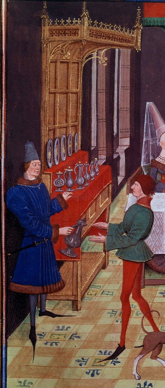 The Wedding Banquet of Clarisse, Daughter of King Yvon of Gascony and Renaud (Detail) by Unknown artist