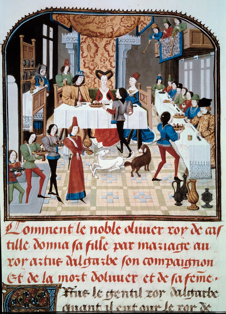 The wedding banquet of the daughter of Olivier de Castile with Artus d