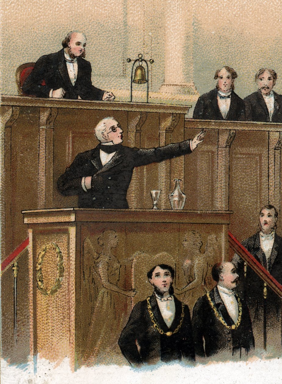 Adolphe Thiers predicting the events of 1870, 3 May 1866 by Unknown artist
