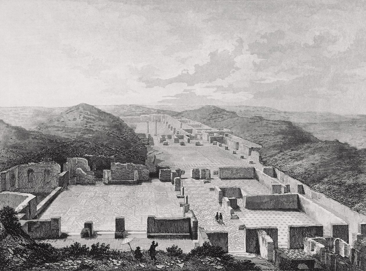 Thermal Baths of Ostia Ancient, Italy 19th Century by Unknown artist