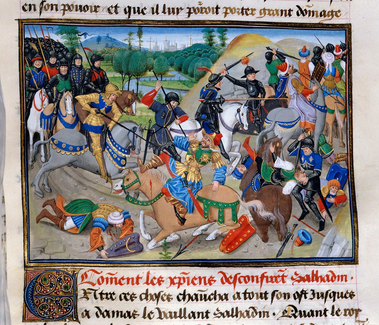 Third Crusade: How the Christians confirm Saladin by Unknown artist