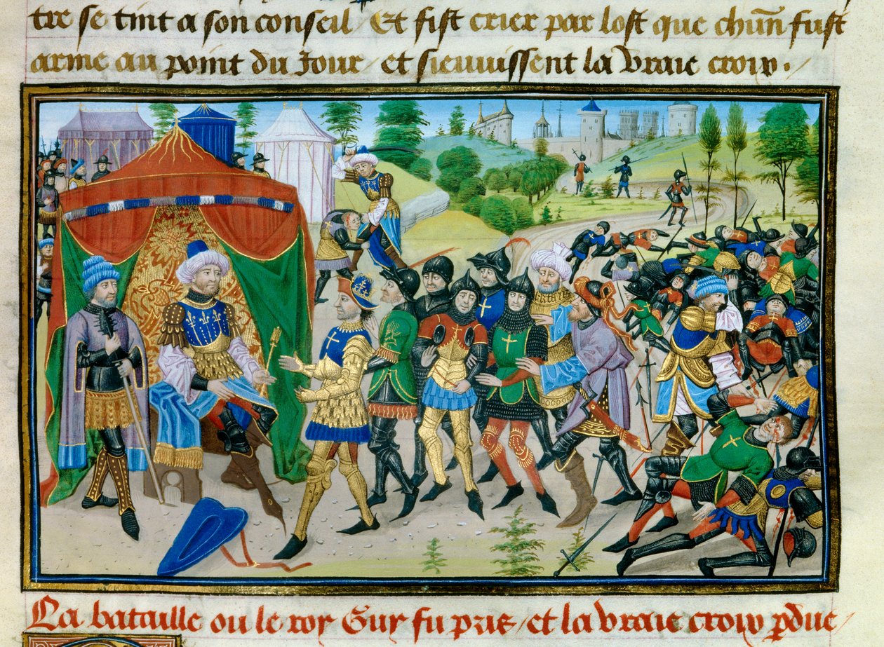 Third Crusade: the Loss of the True Cross during the Battle of Hattin by Unknown artist