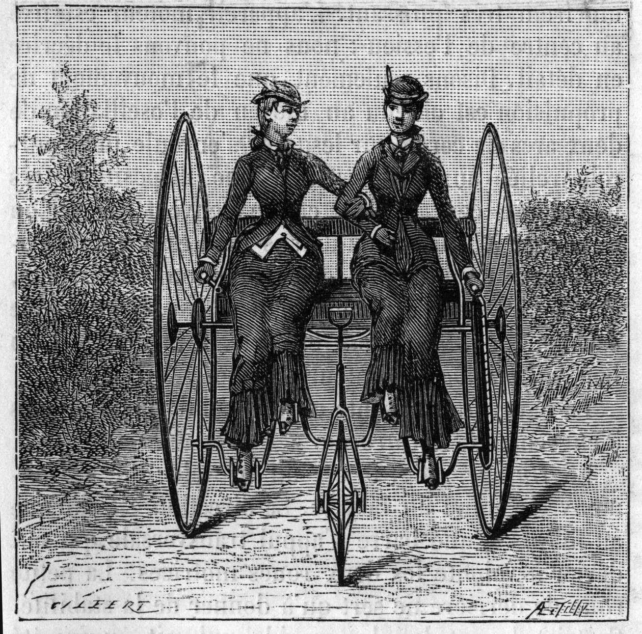 Tricycles at the Stanley Club Exhibition in London, England by Unknown artist