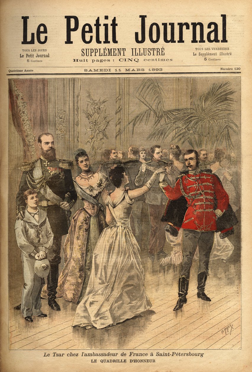 Tsar Alexander III Dances the Quadrille d