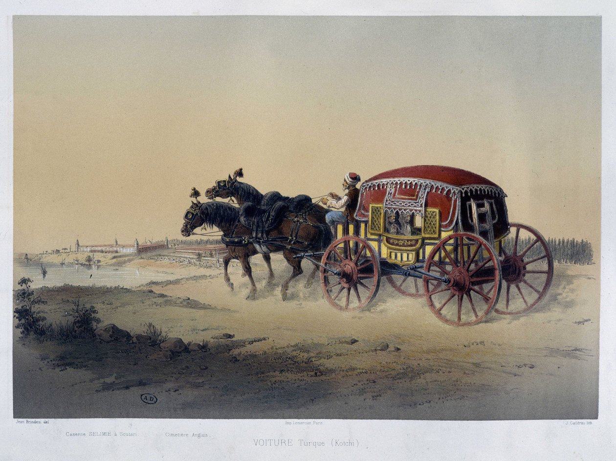 Turkish Carriage - 19th century, A.D by Unknown artist