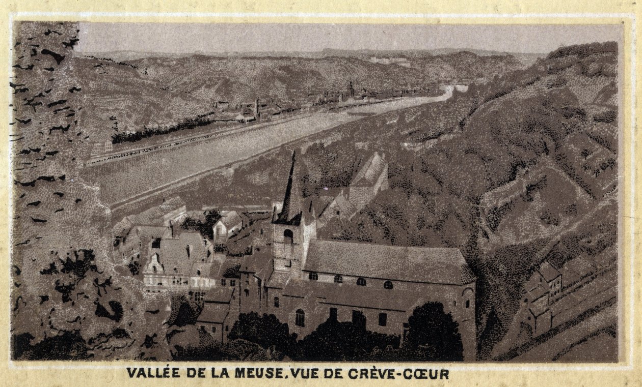 Vallee de la Meuse: View of Creve Coeur (Creve-Coeur or Crevecoeur), Wallonia, Belgium by Unknown artist