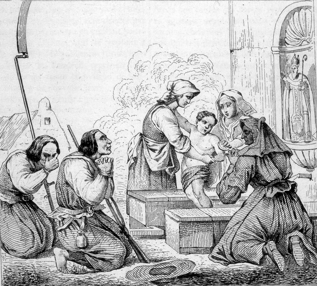 Vendean mores - the saint of the fountain by Unknown artist