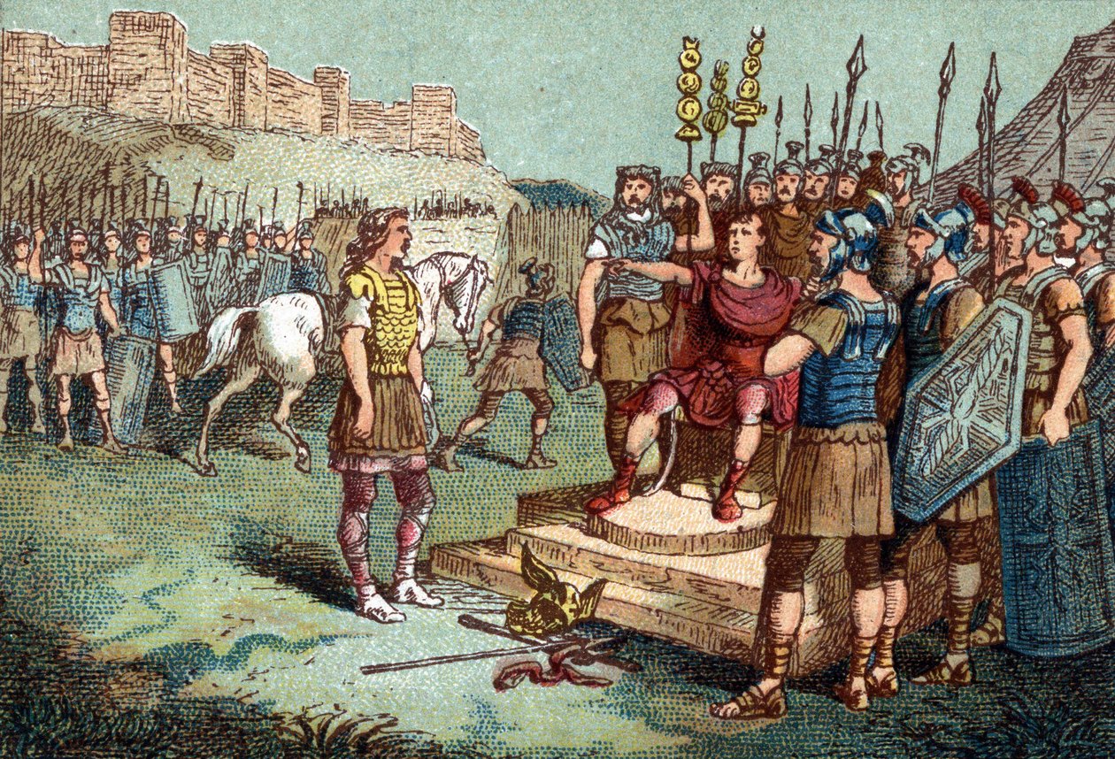 Vercingetorix, Gallic Leader, Went to Julius Caesar in 52 BC by Unknown artist