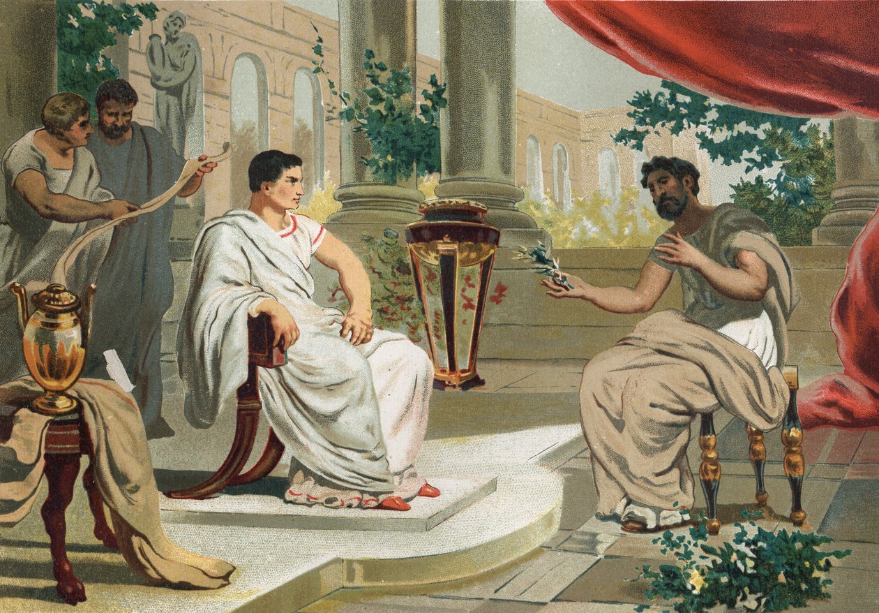 Portrait of Vespasian with Pliny the Elder by Unknown artist