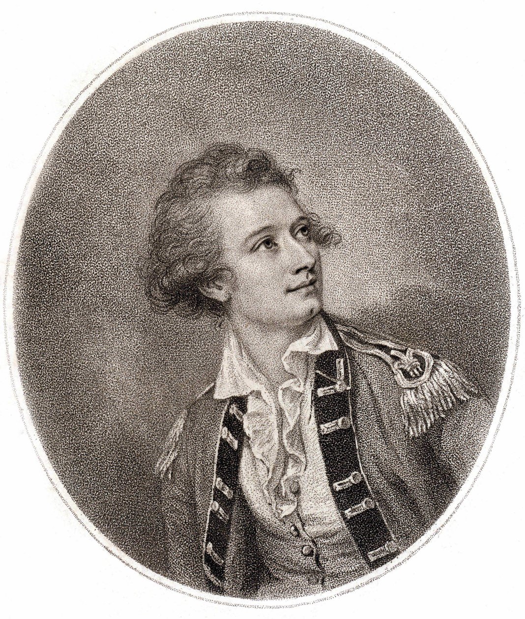 Vicente Lunardi, Italian Aeronaut. Engraving from the End of the 18th Century by Unknown artist