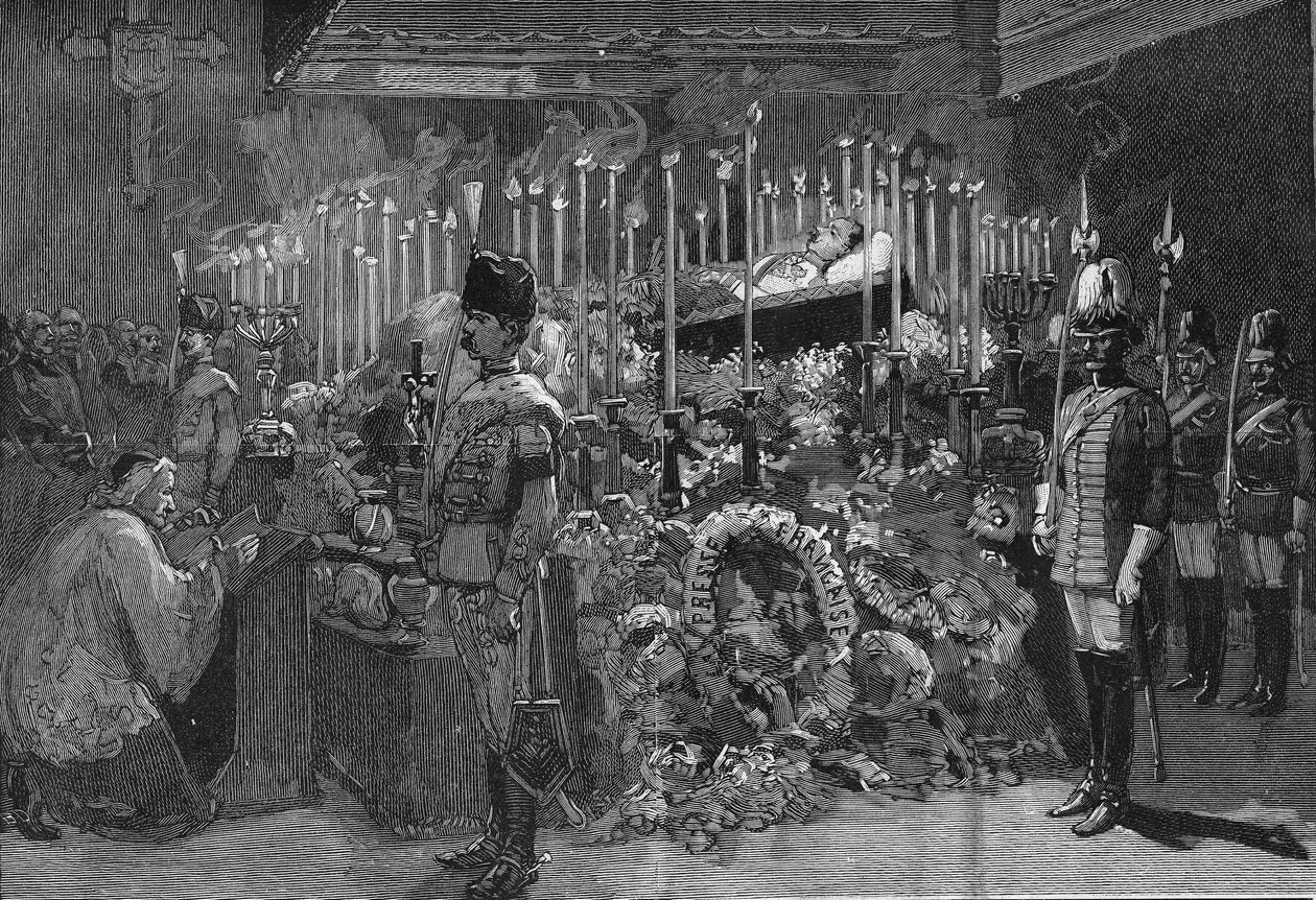 Vienna 1889: The Burning Chapel of Archduke Rodolph of Habsburg by Unknown artist