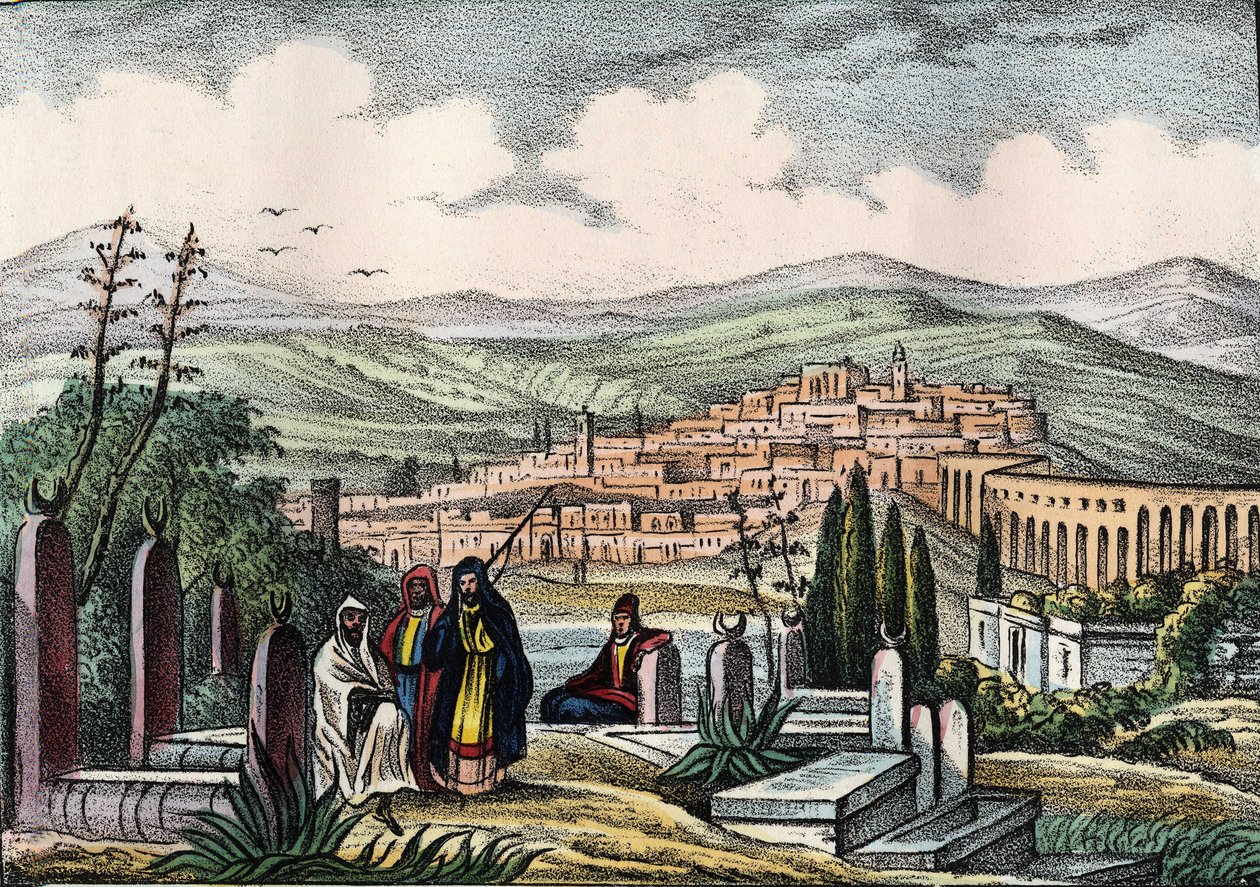 View of Medeah, ancient Roman fortress of Algeria. In “Storia d