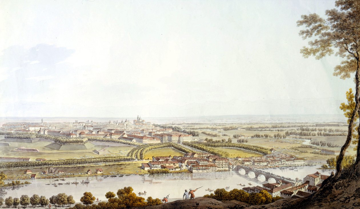 View of Turin (engraving) by Unknown artist