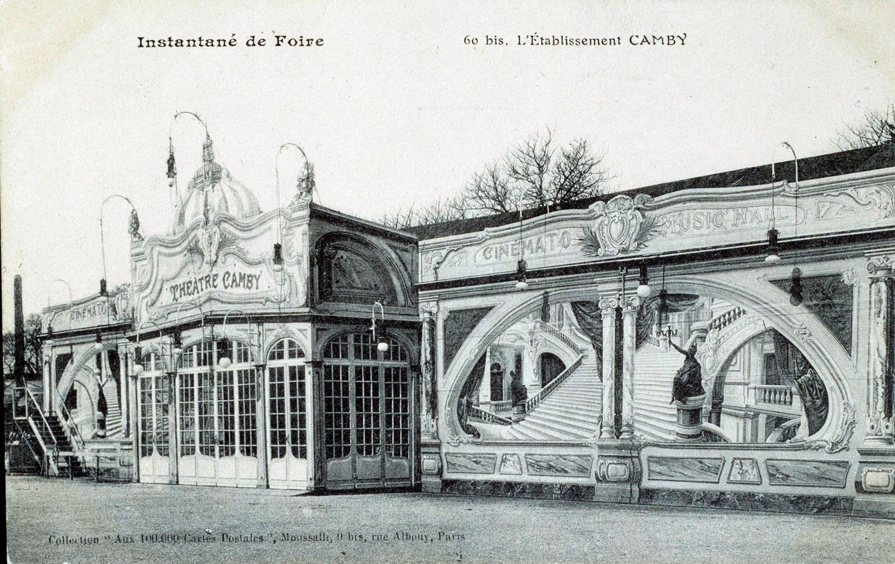 View of the Camby Theatre Building in Paris in 1906 by Unknown Artist