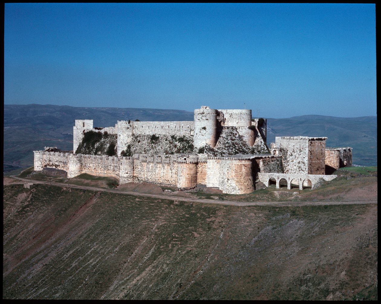 View of the Krak of the Knights, Crusader Castle, c.1100 by Unknown artist