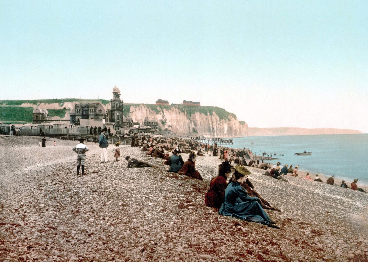 View of the beach and the Casino of Dieppe by Unknown artist