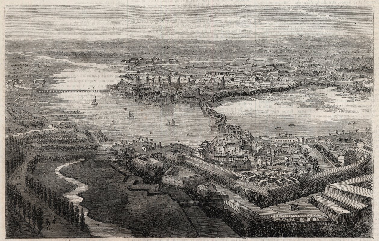 View of the city of Mantua in the 19th century by Unknown artist