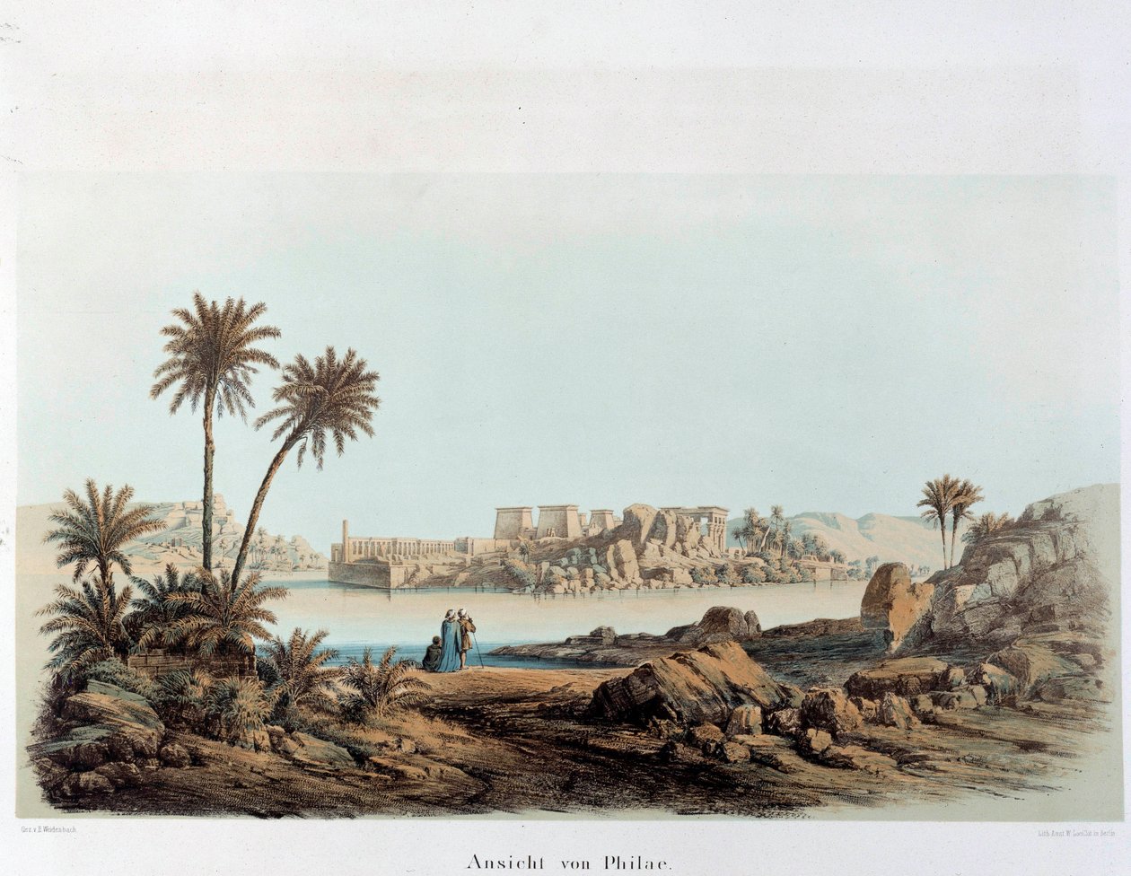 View of the island of Philae in Egypt by Unknown artist