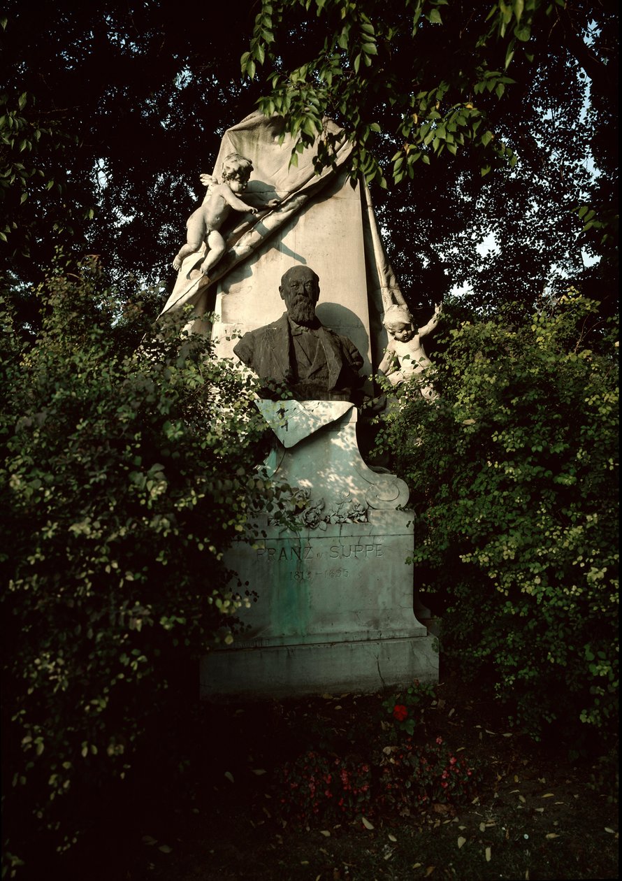 View of the tomb of Franz von Suppe at the central cemetery of Vienna by Unknown artist