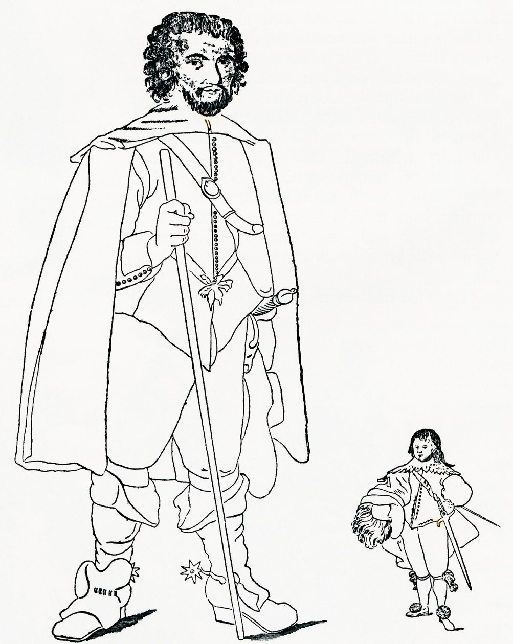 Walter Parsons and Sir Jeffrey Hudson, From The Strand Magazine published 1894 by Unknown artist