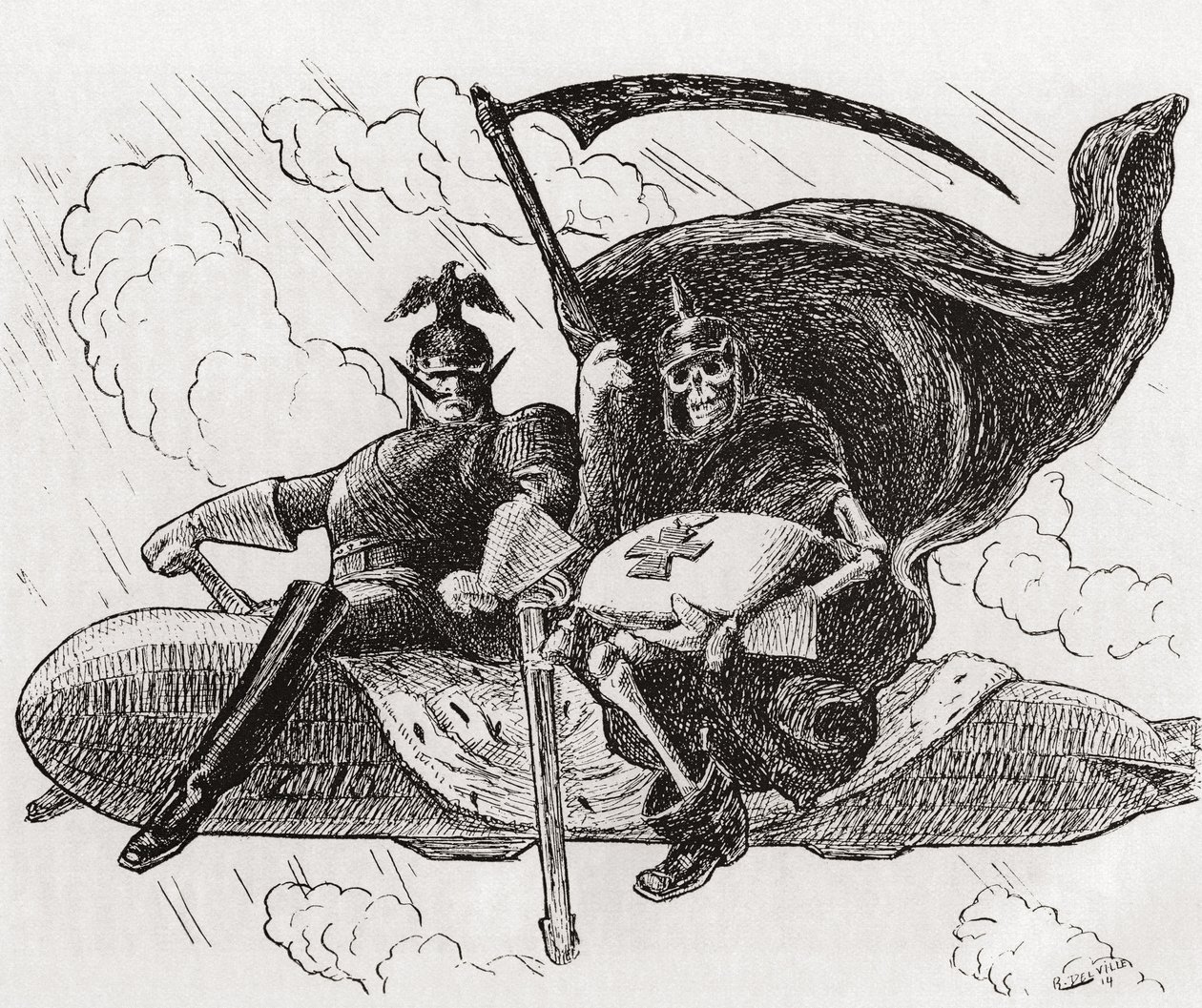 'We Two', The War Lord and His Ally: A German Commander and a Skeleton ...