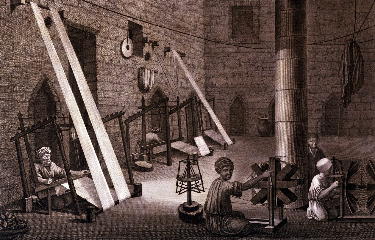 Weaving in Egypt in the 19th century by Unknown artist