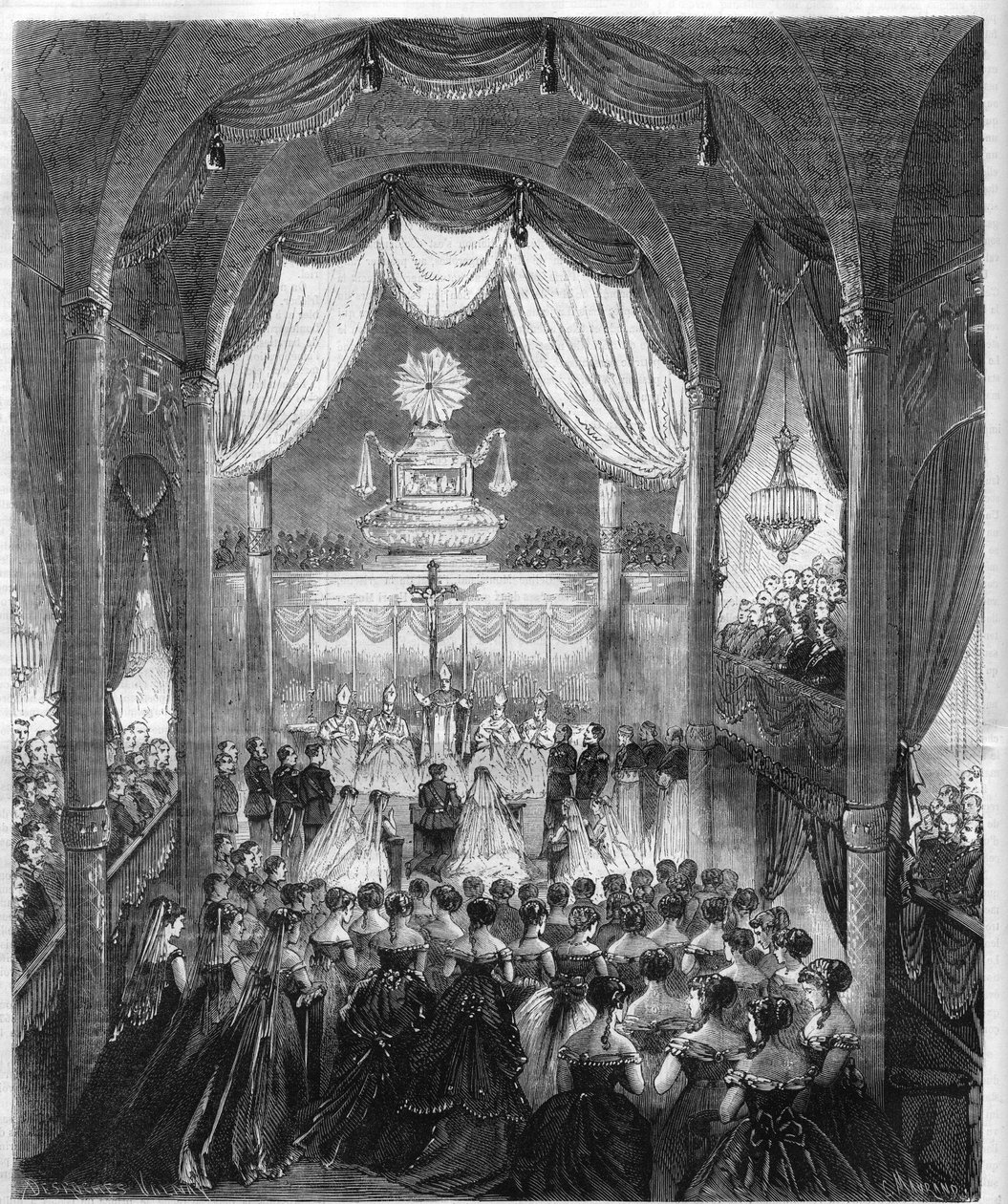 Wedding ceremony of Prince Humbert I Prince of Italy (Umberto I by Unknown artist