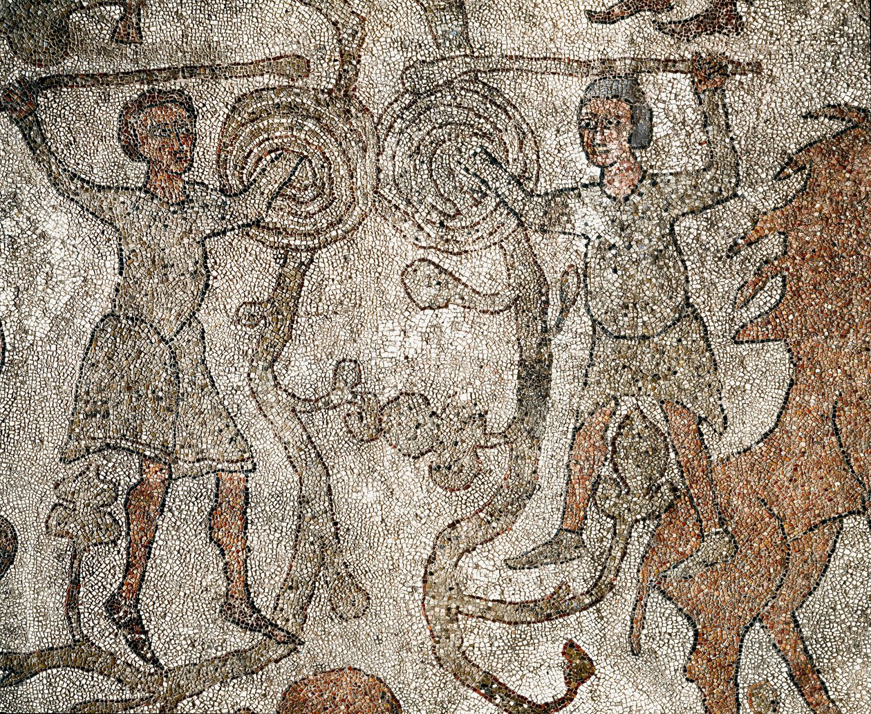 Wrestlers, Symbol of Christianity by Unknown artist