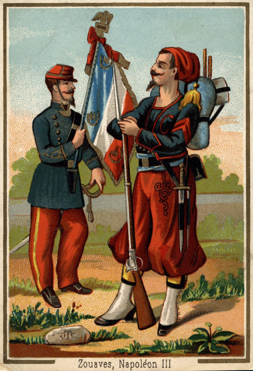 Zouave costume at the time of Napoleon III by Unknown artist