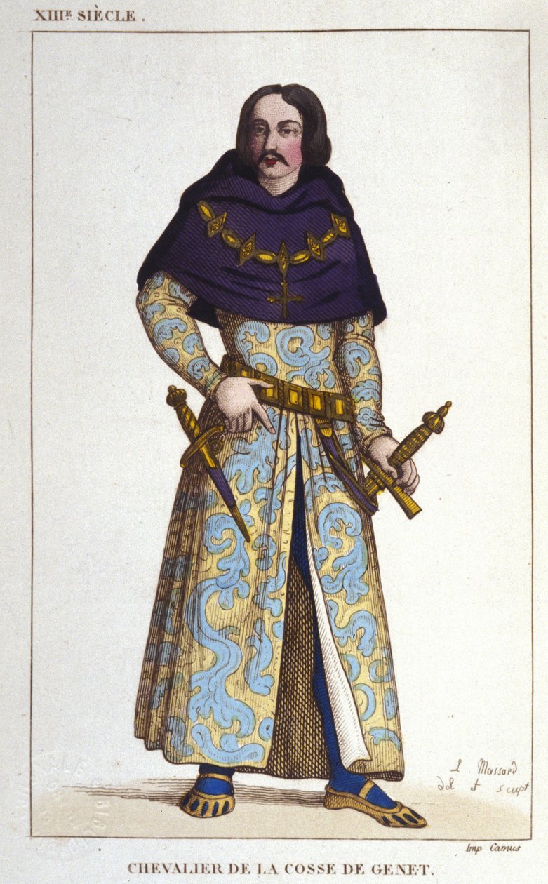 Costume of Chevalier de la Cosse de Genet (engraving of 1830) by Unknown artist