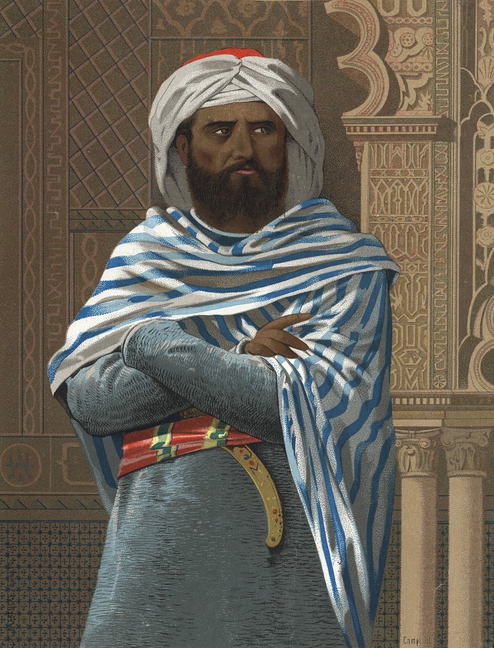 Portrait of Abd ar-Rahman I, nicknamed ad-Dakhil, 