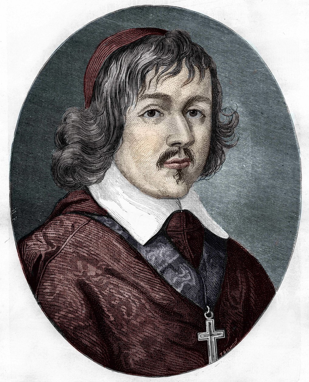 Portrait of Cardinal de Retz (Jean Francois Paul de Gondi) (1614-1679), Coadjutor of the Archbishop of Paris, French writer and politician by Unknown artist